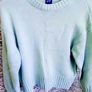 GAP Mint Crew Neck Sweater Classic Knit